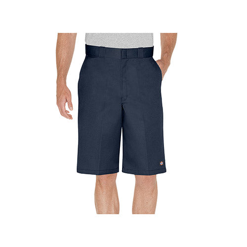 Loose Fit Flat Front Work Shorts, 13